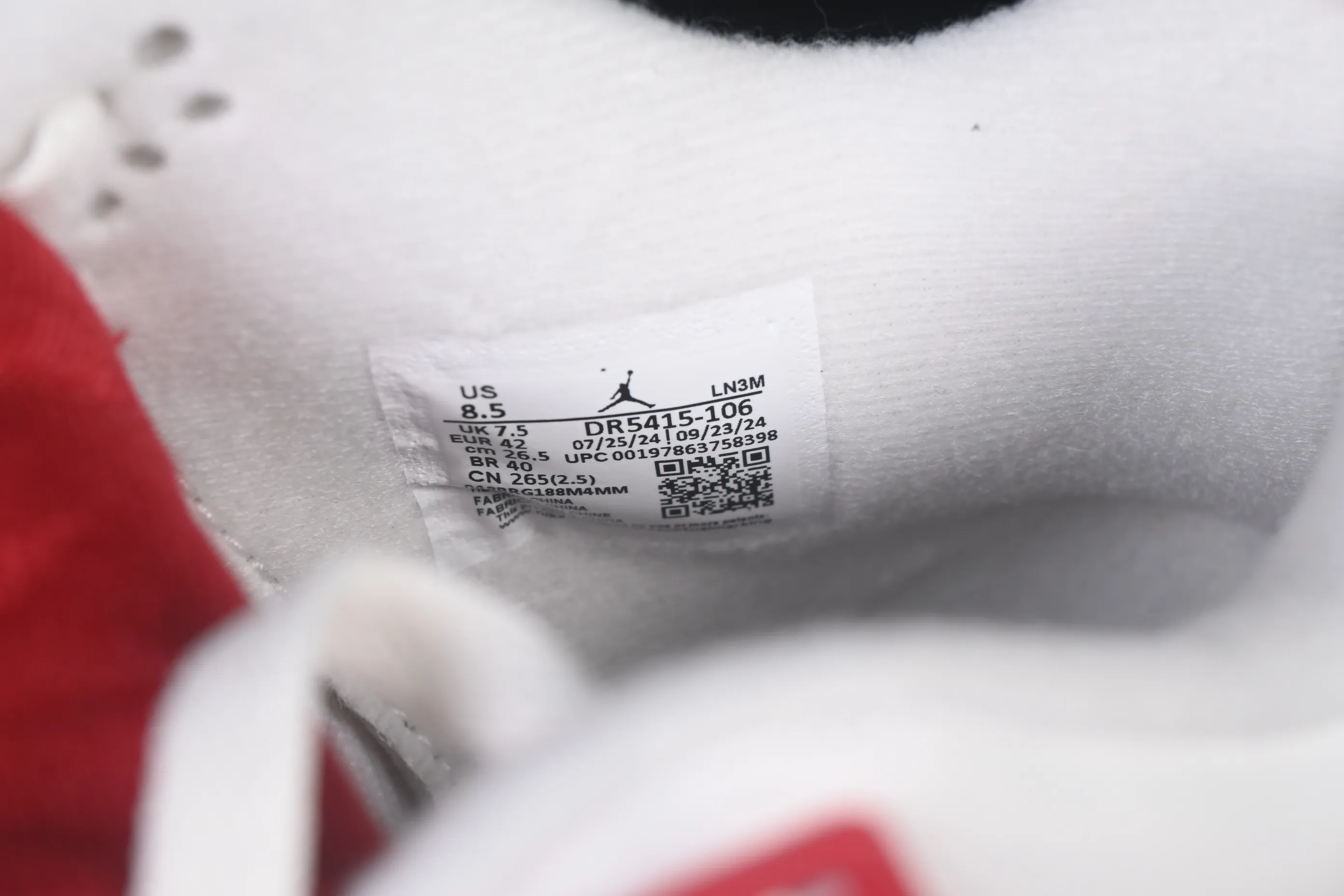 All categories Air Jordan Jordan series basketball shoes Air Jordan 4 LJR version Nike SB x Air Jordan 4 OG "Varsity Red" AJ4 Joe 4 University Red DR5415-106